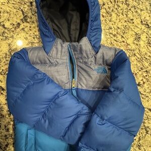 The North Face Reversible Blue Puffer Jacket